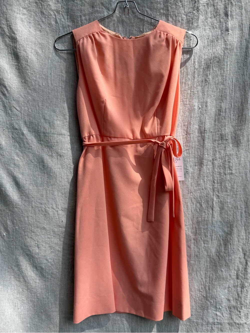 Vintage Peach - Madmen style dress.